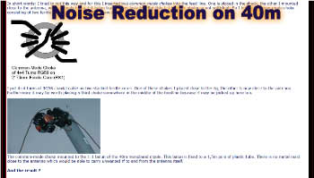 Noise reduction on 40m