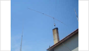 Shortened antennas with compensating coils