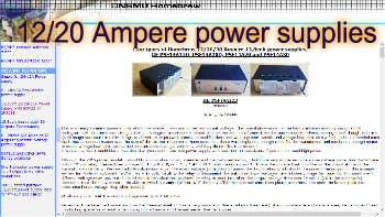 12/20 Ampere power supplies