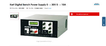 Bench power supply 0-30V 0-10