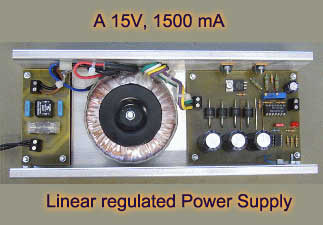 A 15V, 1500 mA, linear regulated Power Supply