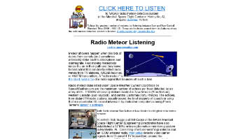 Radio Meteor Listening