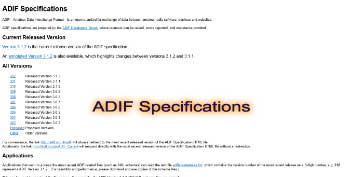 ADIF Specifications