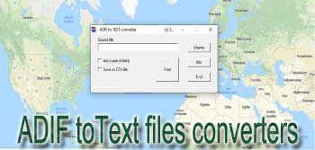 ADIF to Text files converters