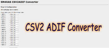 CSV2 ADIF Converter