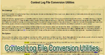 Contest Log File Conversion Utilities