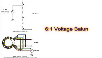 6:1 Voltage Balun