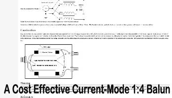 A Cost Effective Current-Mode 1:4 Balun