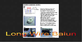 Long Wire Balun