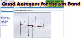 4 and 2 Element Quad Antennas for the 6m Band