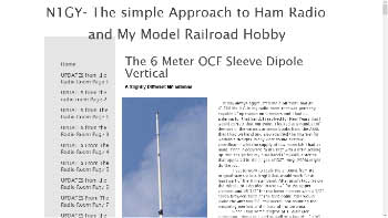 The Six Meter OCF Sleeve Dipole Vertical