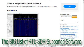 The BIG List of RTL-SDR Supported Software