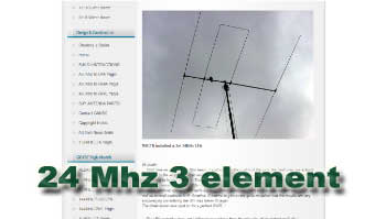 24 Mhz 3 element Yagi Antenn