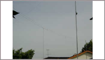 Ham Radio 40-20-5 Meter Half Wave Fan Dipole Antenna
