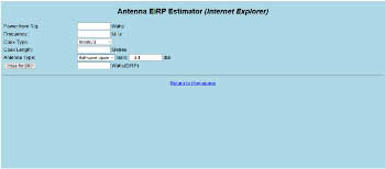 Antenna EiRP Estimator