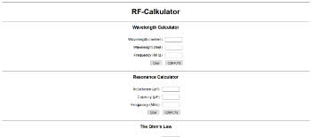 RF-Calkulator