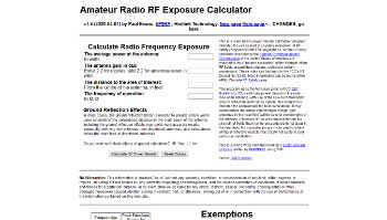 Amateur Radio RF Safety Calculator