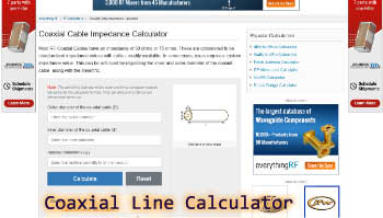 Coaxial Line Calculator