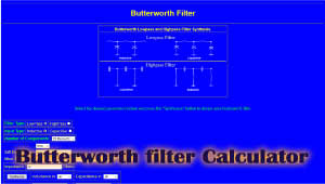 Calculator Butterworth Filter
