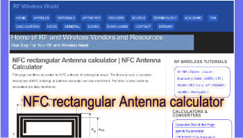 NFC Antenna Calculator