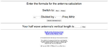 Design Your Own Half Wave Vertical Antenna