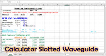Calculator Slotted Waveguide