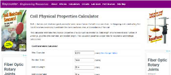 Coil Physical Properties Calculator