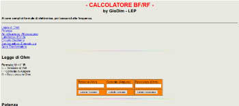 Calcolatore BF/RF