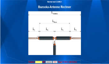 Bazooka-Antenna Calculator