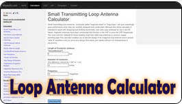 Small Transmitting Loop Antenna Calculator