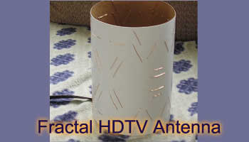 Indoors Fractal HDTV Antenna
