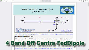 4 Band Off Centre Fed Dipole