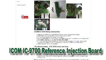 ICOM IC-9700 Reference Injection Board