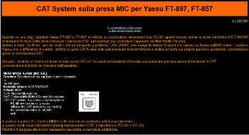 cat system on mic socket for yaesu ft-897 ft-857