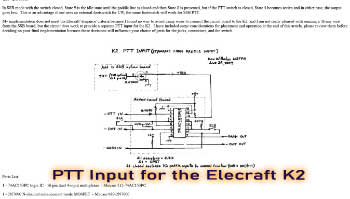 PTT INPUT for the Elecraft K2