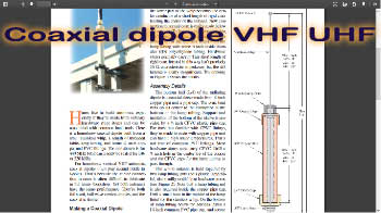 Coaxial dipole VHF UHF