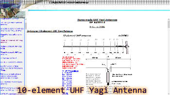 70cm 10 element UHF antenna