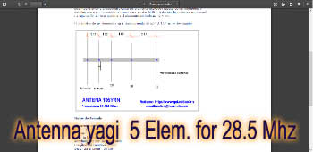 5 element yagi antenna for 28.5 Mhz