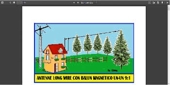 Antenne Long wire con balun 9-1