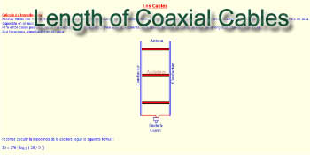 Length of Coaxial Cables