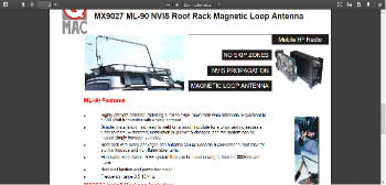 ML-90 Vehicle Roof Rack Magnetic Loop Antenna