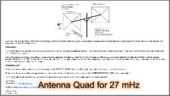 Antenna Quad for 27 mHz