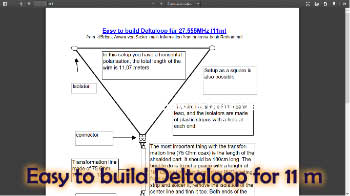 Easy to build Deltaloop for 11 m