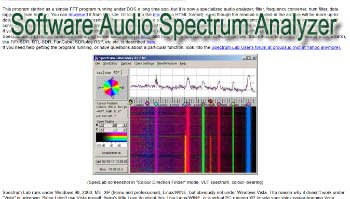 Amateur Radio Software Audio Spectrum Analyzer