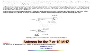 End-fed half-wave antenna for the 7 or 10