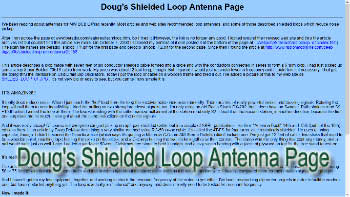 Doug's Shielded Loop Antenna Page