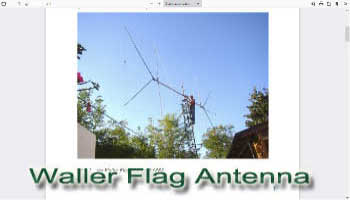 Rx antennas building and testing the Waller Flag
