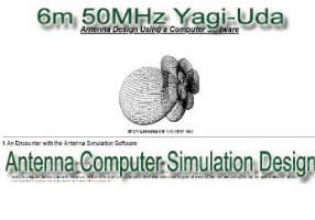 6m 50MHz Yagi-Uda Antenna Computer Simulation Design