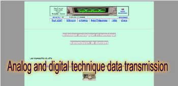 Analog and digital technique data transmission