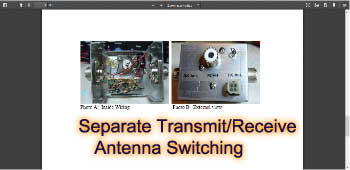 Separate Transmit/Receive Antenna Switching